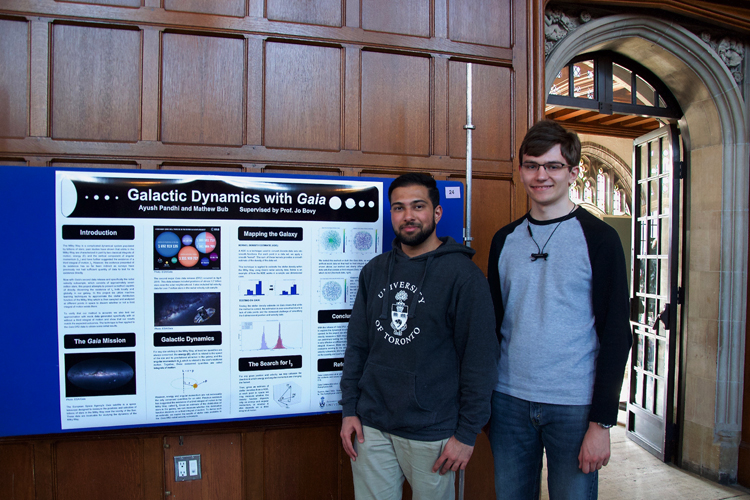 Astronomy & Astrophysics students Ayush Pandhi and Mathew Bub explored the dynamics of the Milky Way galaxy in their research project.
