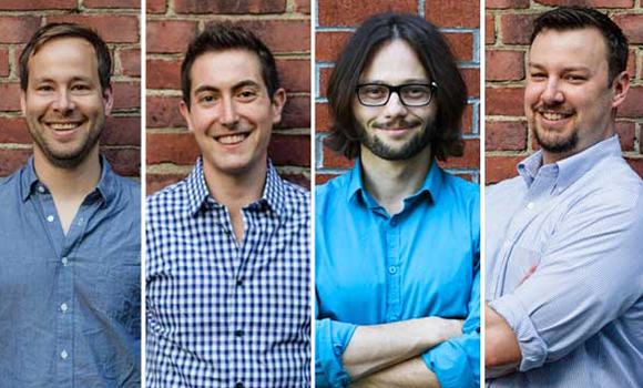 From left: U of T’s Jasper Snoek, Kevin Swersky, Hugo Larochelle and Ryan Adams