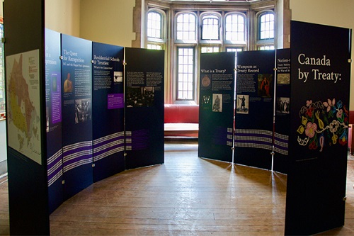 Panels of the Canada by Treaty exhibit