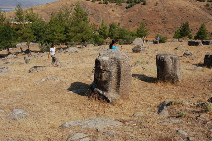 Unfinished statues from the Iron Age site of Yesemek in the Islahiye valley