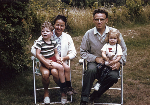 Young Douglas Joyce with his family