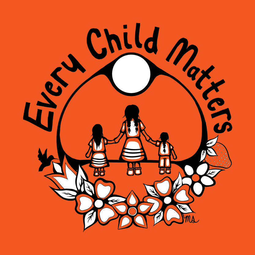 Design for Orange Shirt Day with text Every Child Matters