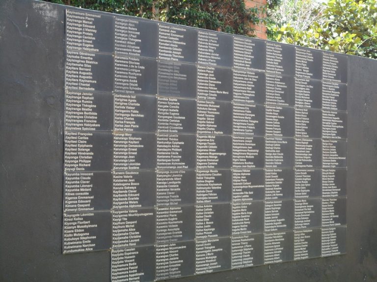 The Wall of Names at the Kigali Genocide Memorial Centre. 