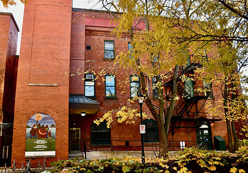 The exterior of the Centre for Indigenous Studies in the fall