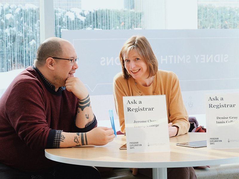 Two Registrar Officers from Trinity and Innis Colleges