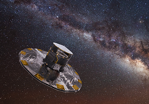 An illustration of the Gaia space telescope