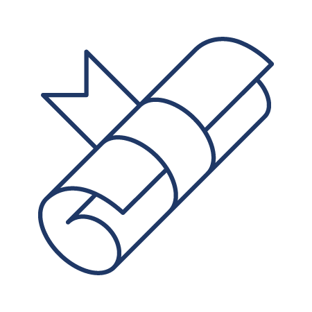 Icon of a diploma.
