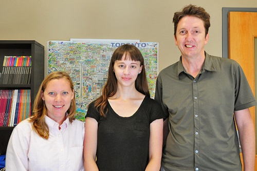 Emily Hertzman, Bronwyn Frey and Joshua Barker. 