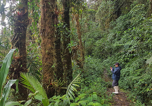 Student in Yasuni National Park