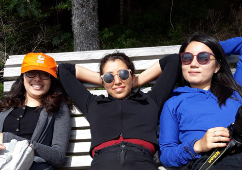 L to R: Tanvi Ghikale, Savannah Bein, Gabriella Zhao.