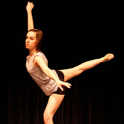 Sarah Harris in a dance pose
