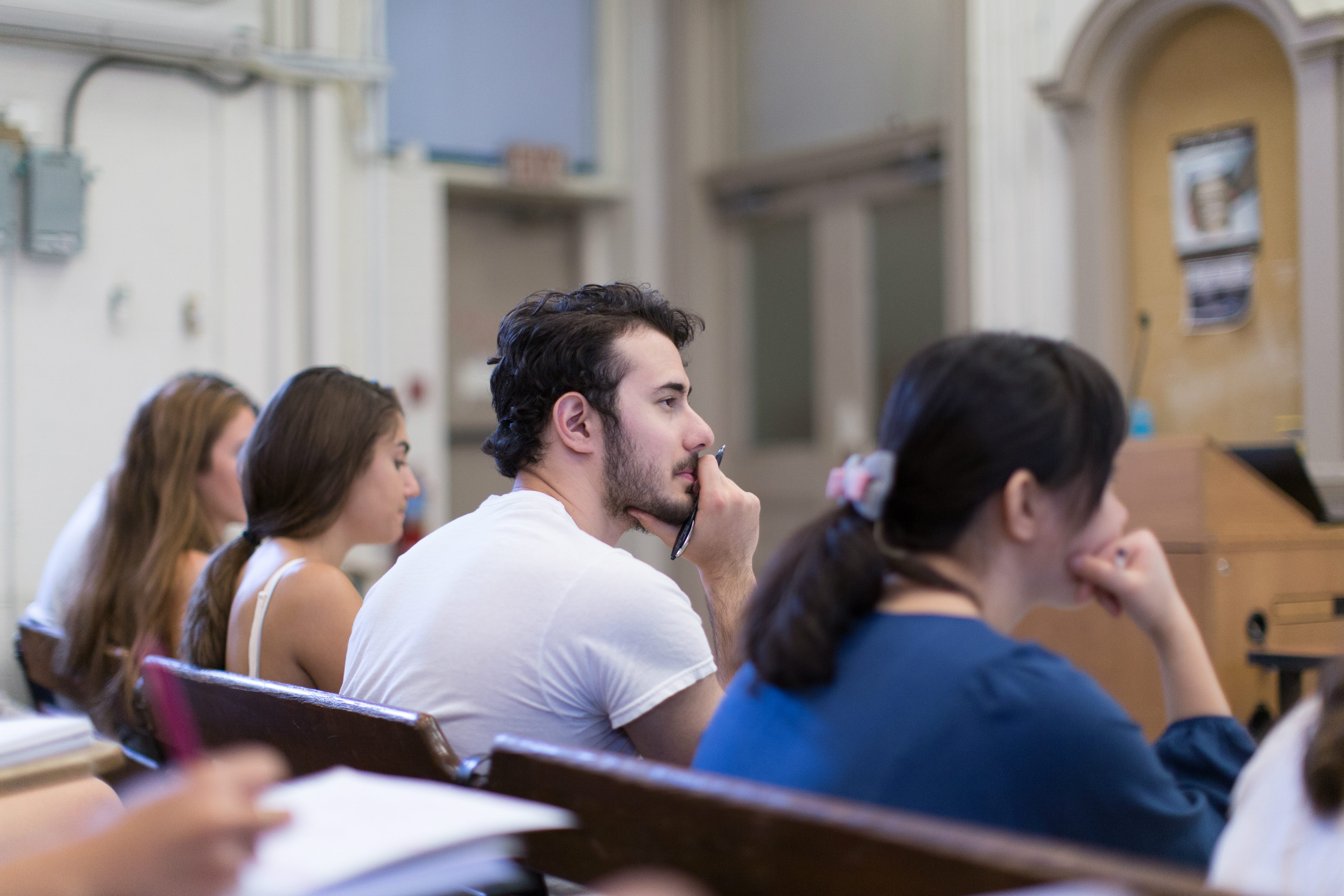 Photo of students taking a class