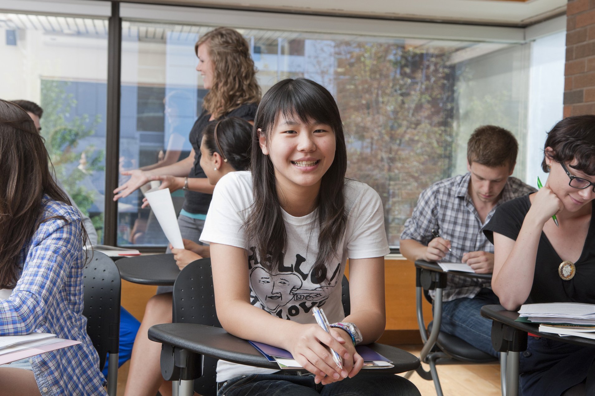 Portrait of a student smiling at the camera