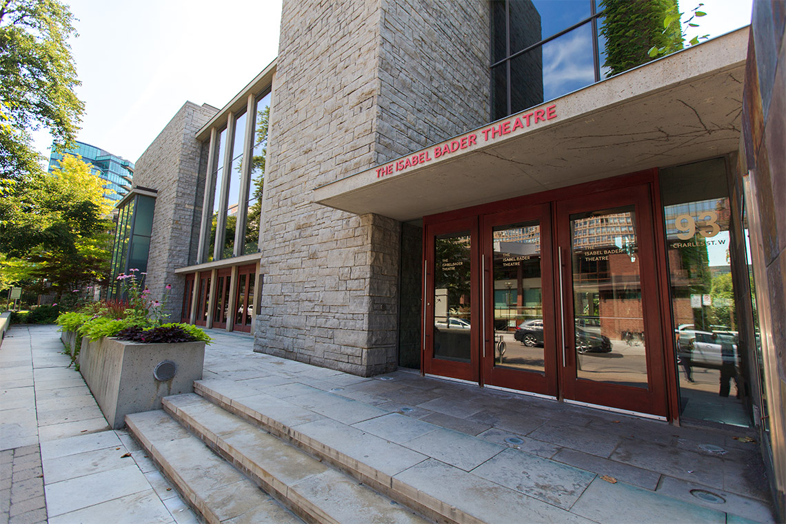 Exterior view of the Isabel Bader Theatre
