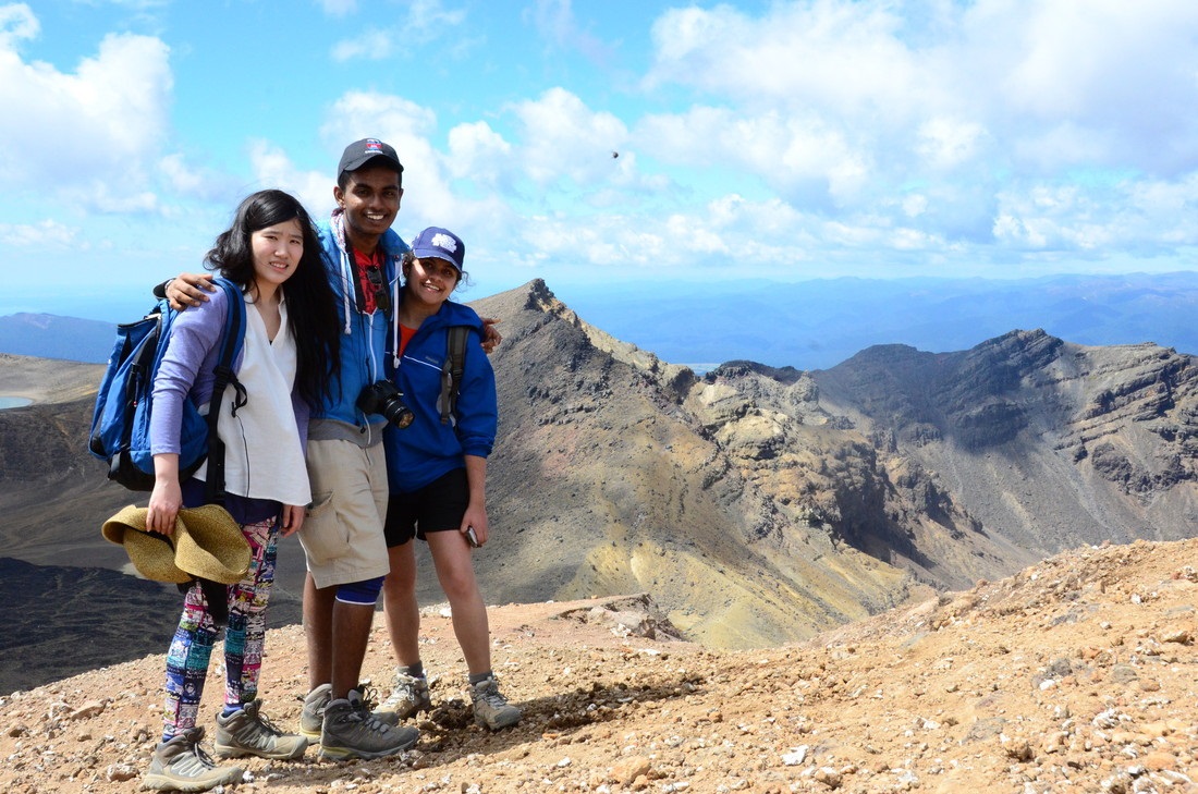 students in a field trip to New Zealand