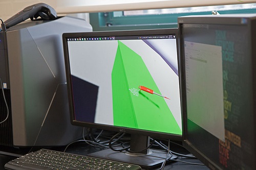 Computer screen displaying Sullivan's technology