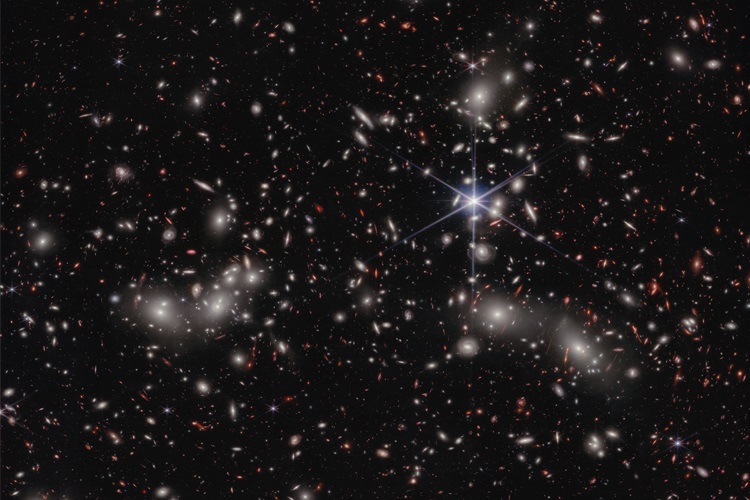 Image of space with bright stars