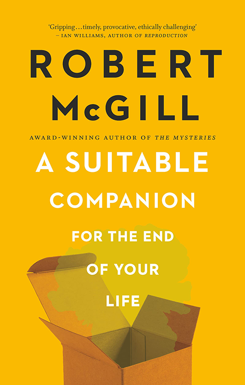 Book cover with title: A Suitable Companion for the End of Your Life