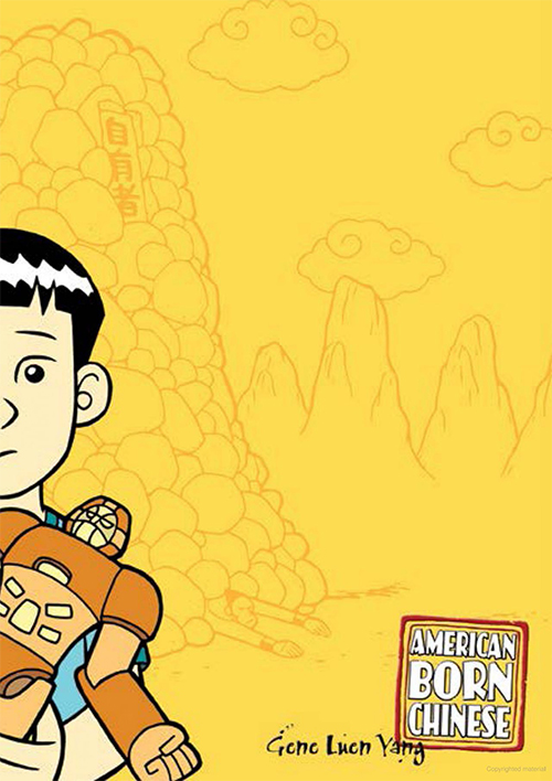 The cover of the book, "American Born Chinese."