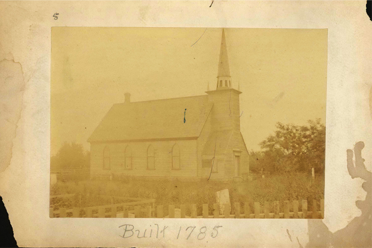 One of the earliest images of the Mohawk Chapel.&nbsp;