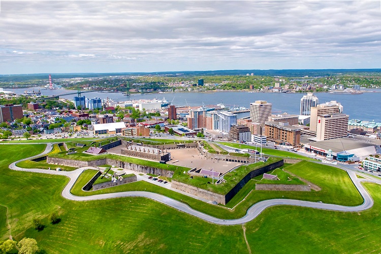 Aerial view of the Halifax Citadel
