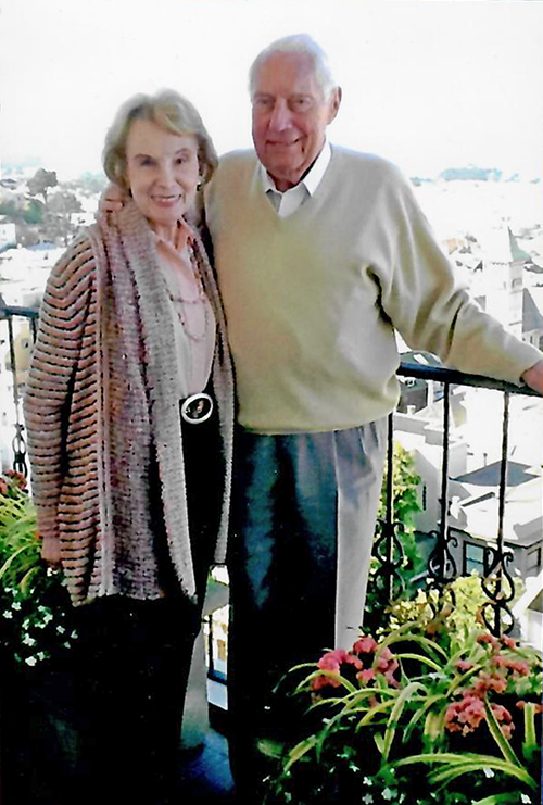 Ernie Goggio poses with wife Connie Goggio.