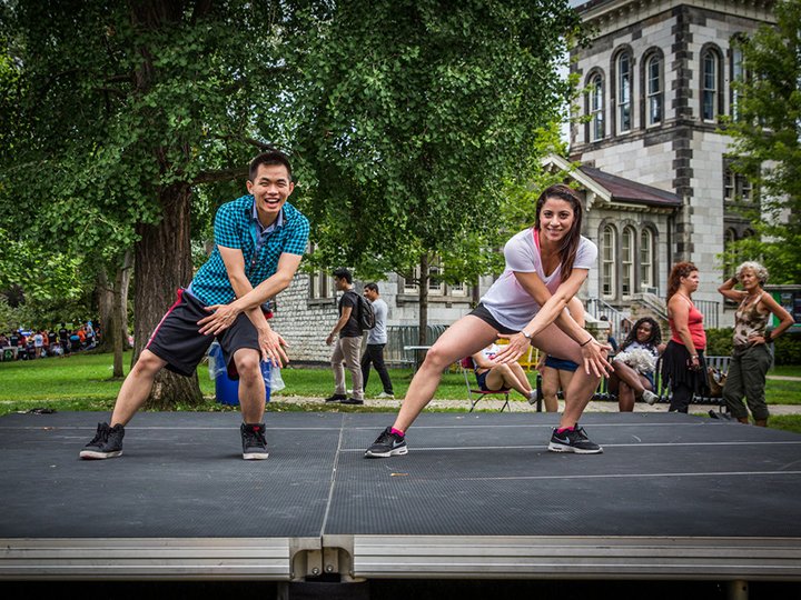 Students dance club as part of an extracurricular activity