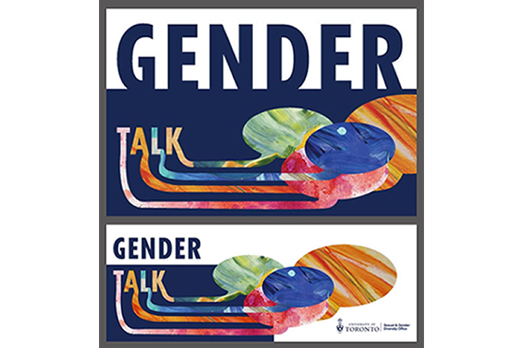 Social media banners for Gender Talk.