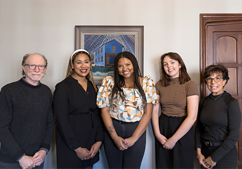 Henryk Hiller, Corinne Abouem, Zaria Nelson, Emma Robins and Erica Carpenter. 