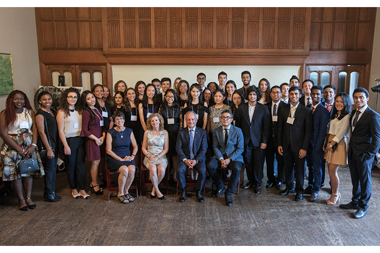 The 2018 class of Lester B. Pearson scholars.