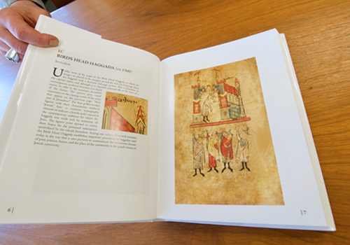 Two full-colour illustrations featured in an open book based on the Middle Ages, Renaissance and the Modern period. 