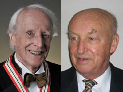 Heashots of Frank Hayden and Peter Howell Russell