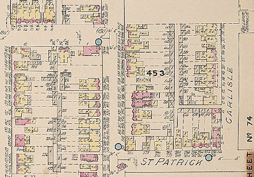 A map of a building with U of T.