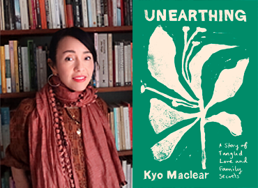 Kyo Maclear with book cover