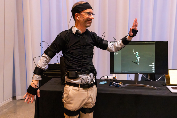 A&amp;S Interim Dean Stephen Wright in a bands connected to electronics