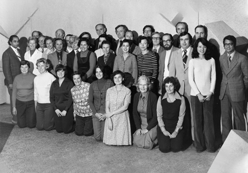 A group of people with Marian Packham.