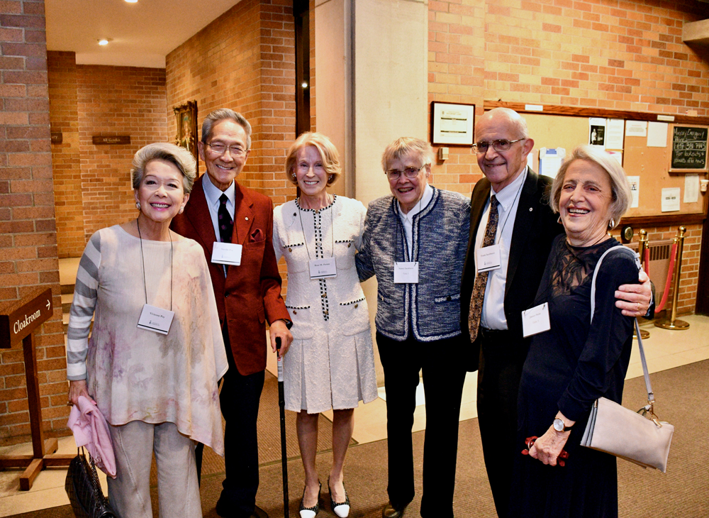 The Honourable Dr. Vivienne Poy; Neville Poy; Rose Patten, The Honourable Frank Iacobucc; Nancy Iacobucci, and Janice Stein. 