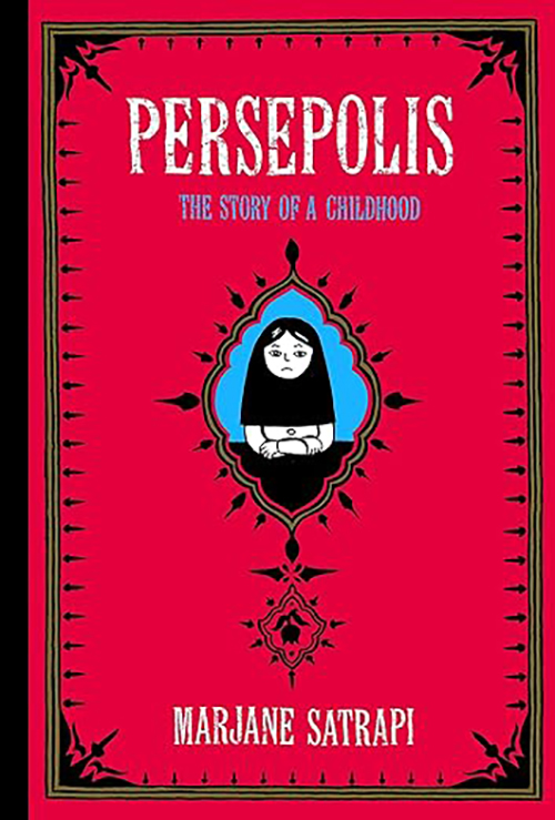 The cover of the book, "Persepolis".