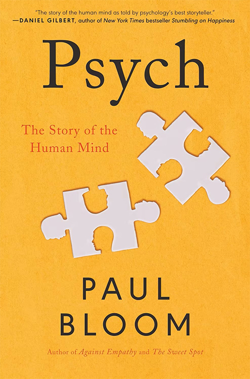 The cover of the book Psych with an image of two white puzzle pieces.
