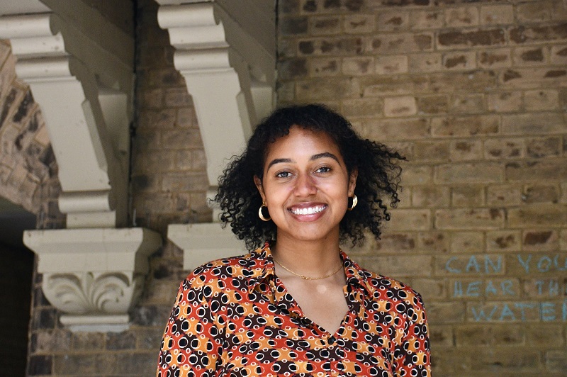 Headshot of A&amp;S student Ruth in the University College quad
