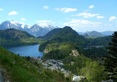 Bird's-eye view of southern Germany.