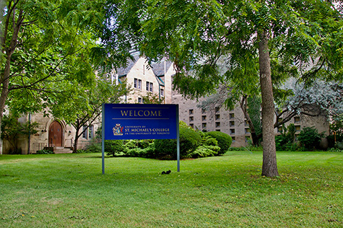 A photo of St. Mike's campus on a summer's day