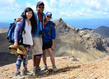 students on an international research excursion 