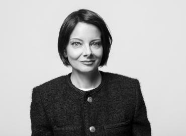 Black and white headshot of Rebecca Godfrey