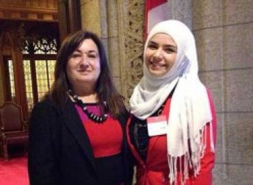 Senator Salma Ataullahjan with Buchra Nassab