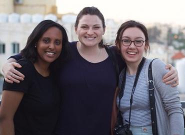 Reach Project students Elizabeth Assefa, Marin MacLeod and Natalie Boychuk