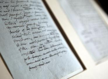 The original manuscript of Frankenstein by Mary Shelley was exhibited at the University of Oxford in 2010. 