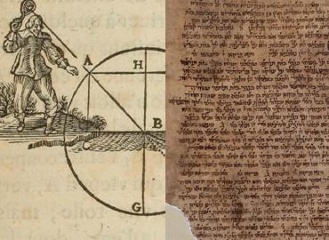 Two images from manuscripts.