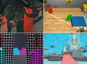 Screenshots from the four games