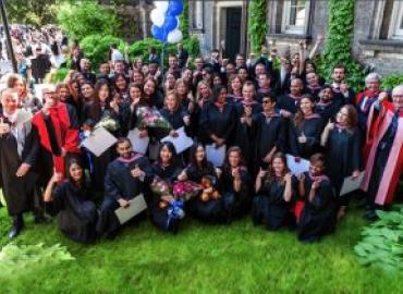 Group photo of Munk School graduates